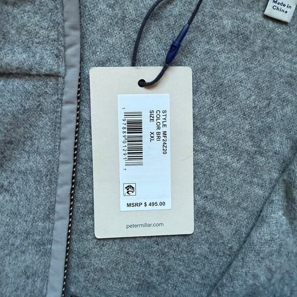 Peter Millar Wool Vest Crown Flex-Fleece Heather Gray XXL - Picture 11 of 11